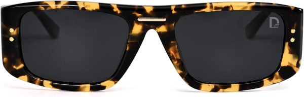 Narrow square Men Polarized Sunglasses rectangular Women retro Sun Glasses D1240306 - Image 2