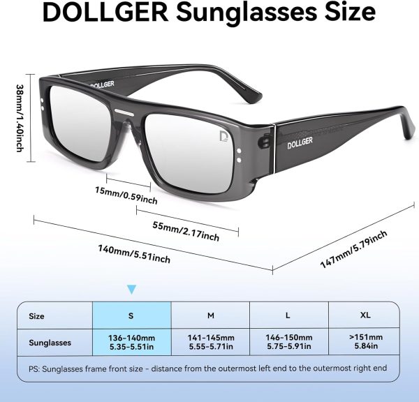 Narrow square Men Polarized Sunglasses rectangular Women retro Sun Glasses D1240306 - Image 16
