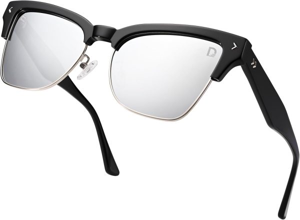 Trendy Oversized Cat Eye Men Polarized Sunglasses for Women Large Square Fashion Cateye Sun Glasses D1240305 - Image 2