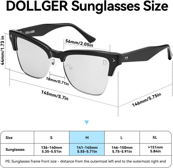 Trendy Oversized Cat Eye Men Polarized Sunglasses for Women Large Square Fashion Cateye Sun Glasses D1240305 - Image 6
