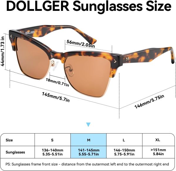 Trendy Oversized Cat Eye Men Polarized Sunglasses for Women Large Square Fashion Cateye Sun Glasses D1240305 - Image 20