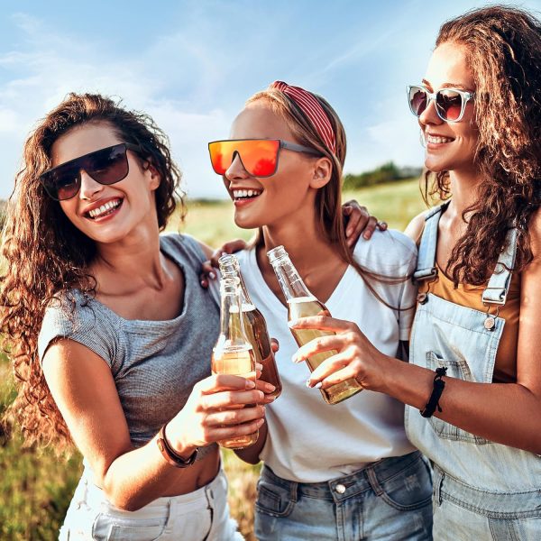 Dollger Square Oversized Sunglasses for Women Men, Womens Fashion Lens Flat Top Shield Shades, Sunglasses Womens Trendy - Image 9