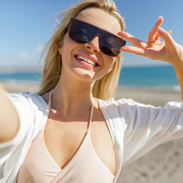 Dollger Square Oversized Sunglasses for Women Men, Womens Fashion Lens Flat Top Shield Shades, Sunglasses Womens Trendy - Image 18
