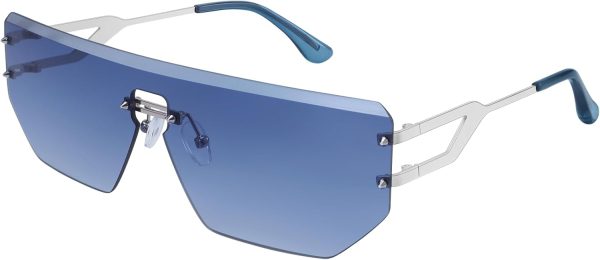 Dollger Rimless Y2k Sunglasses for Women,Rectangle Y2k Glasses Candy Color,Sunglasses Trendy Square for Frameless Eyewear - Image 7