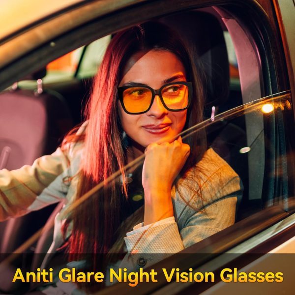 Polarized Fit Over Glasses Sunglasses for Women Trendy Square Wrap Around Shades UV Protection Driving Riding - Image 9